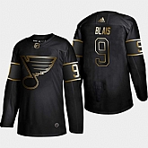 Blues 9 Sammy Blais Black Gold Adidas Jersey,baseball caps,new era cap wholesale,wholesale hats